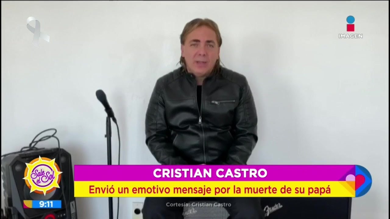 Cristian Castro reacciona a la muerte de su padre 'El Loco' Valdés | Sale el Sol