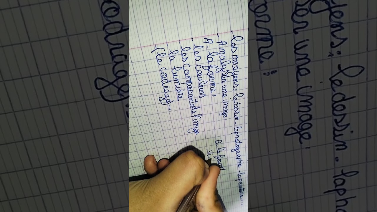 Analyser Une image et une affiche, tcs ، جدع مشترك علمي