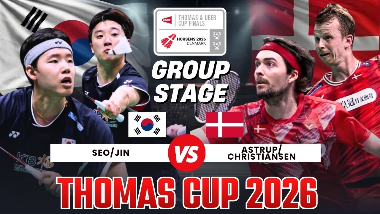 BWF Thomas Cup Finals 2026 | Jin/Seo vs Astrup/Chiristiansen | Full Match Highlights