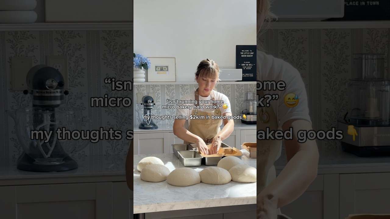 &rdquo;isn&rsquo;t running a micro bakery hard work?&rdquo; 😅