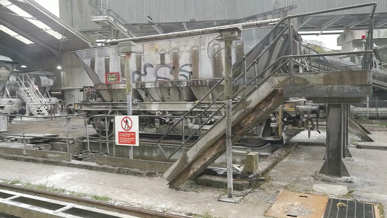 Fowey Docks China Clay Traverser in action 2019