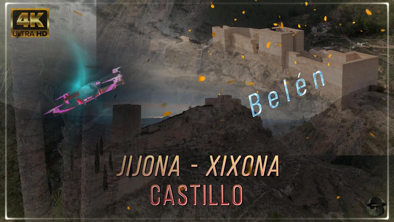 JIJONA - XIXONA ( Alicante ) - DRON 4K - Castillo y Bel&eacute;n