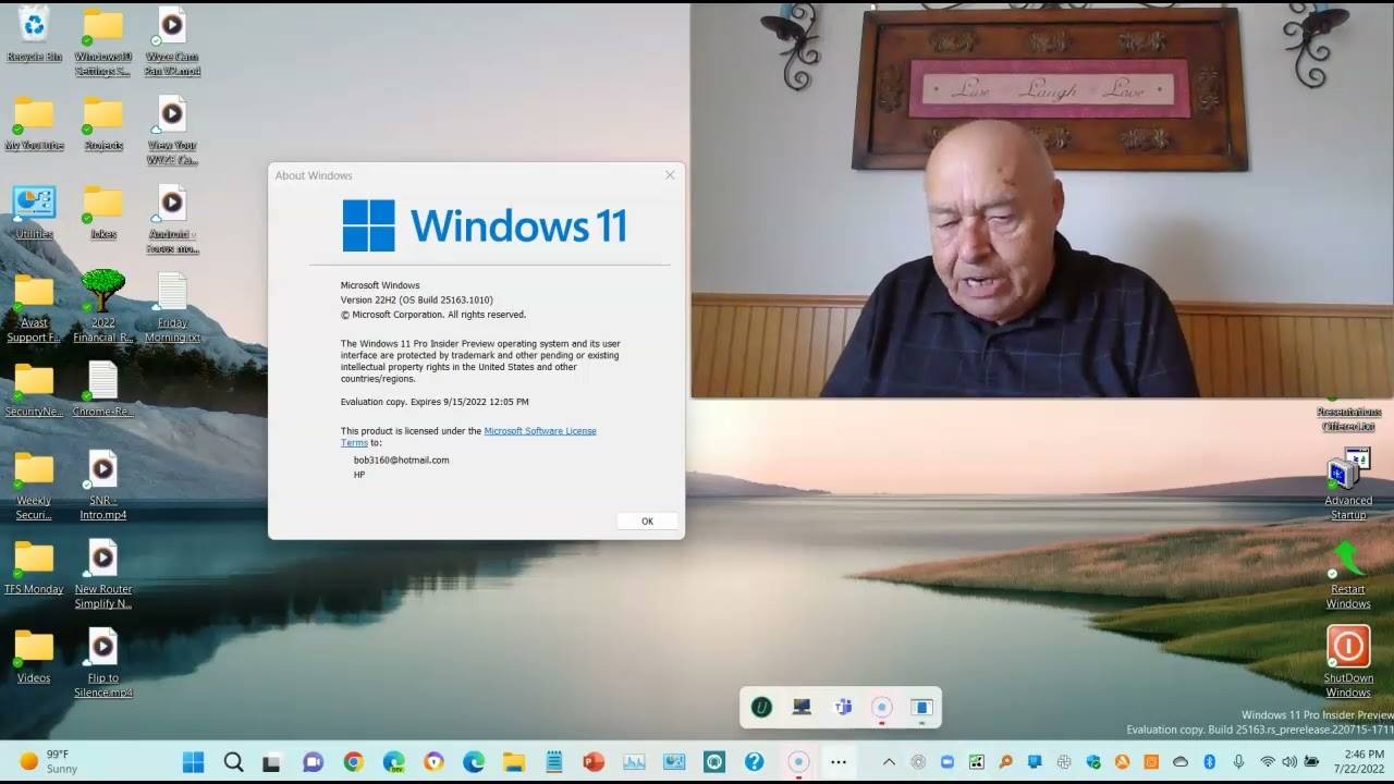Windows 11 22H2 - Taskbar Overflow