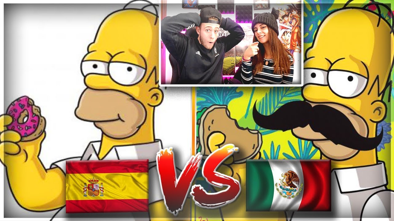 ESPAÑOLES REACCIONAN AL DOBLAJE LATINO VS DOBLAJE ESPAÑOL DE LOS SIMPSONS!!