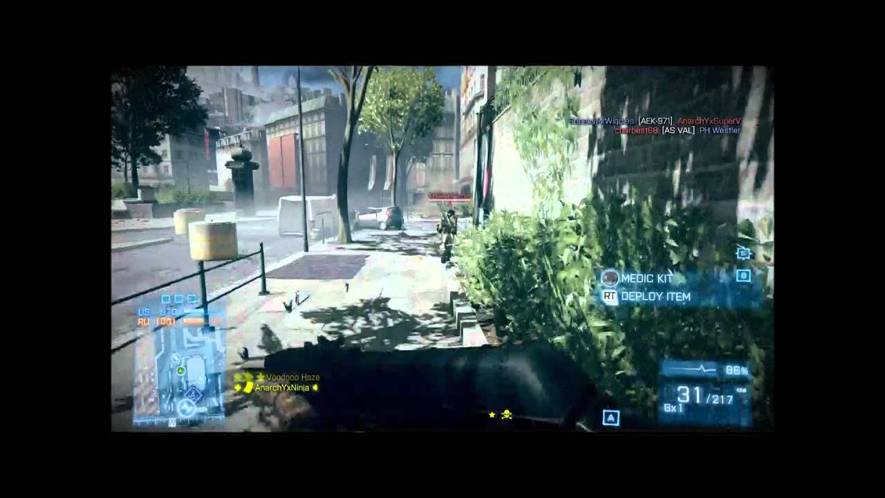 BATTLEFIELD 3 - 5 KNIFE (ACB-90) TAKEDOWNS IN A ROW !!!!