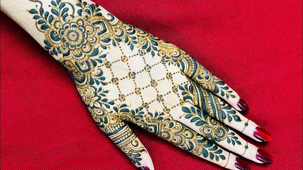 Floral Arabic Henna Design | Arabic Mehndi Design | 