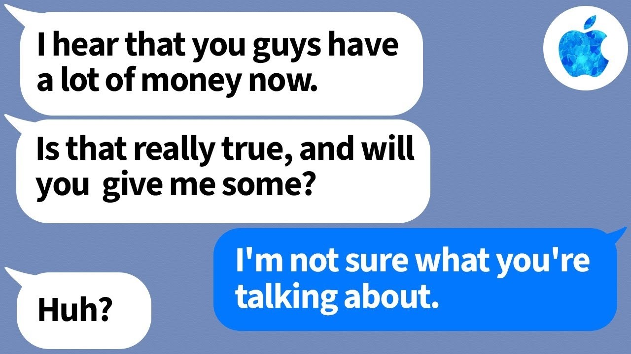 【Apple】Out of nowhere, my husband's ex starts contacting me about money, and well... Lol.