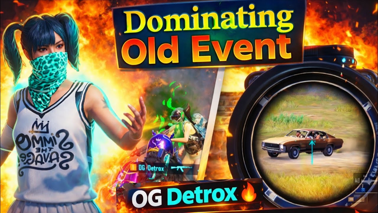 🔥 OG Detrox - Dominating the Old BGMI Event Like a Pro! No Mercy Gameplay! PUBG/BGMI