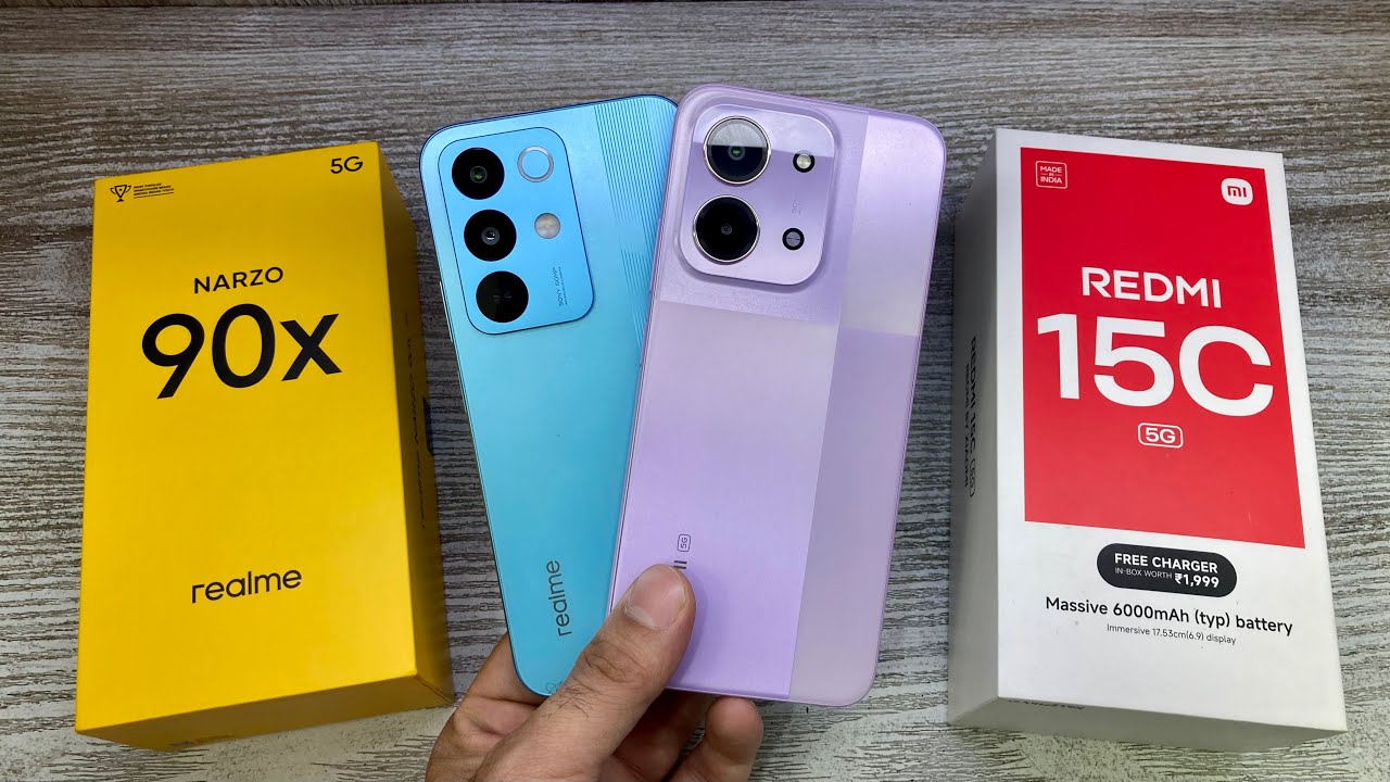 Redmi 15c 5g vs Realme Narzo 90x 5g - Best Konsa ? | Gaming Processor 🎮| Best Camera 📸 