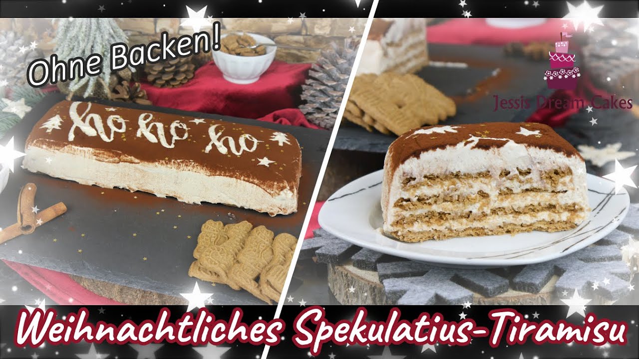 Weihnachtliches Spekulatius-Teramisu🎄/Schneller Weihnachtskuchen ohne Backen!