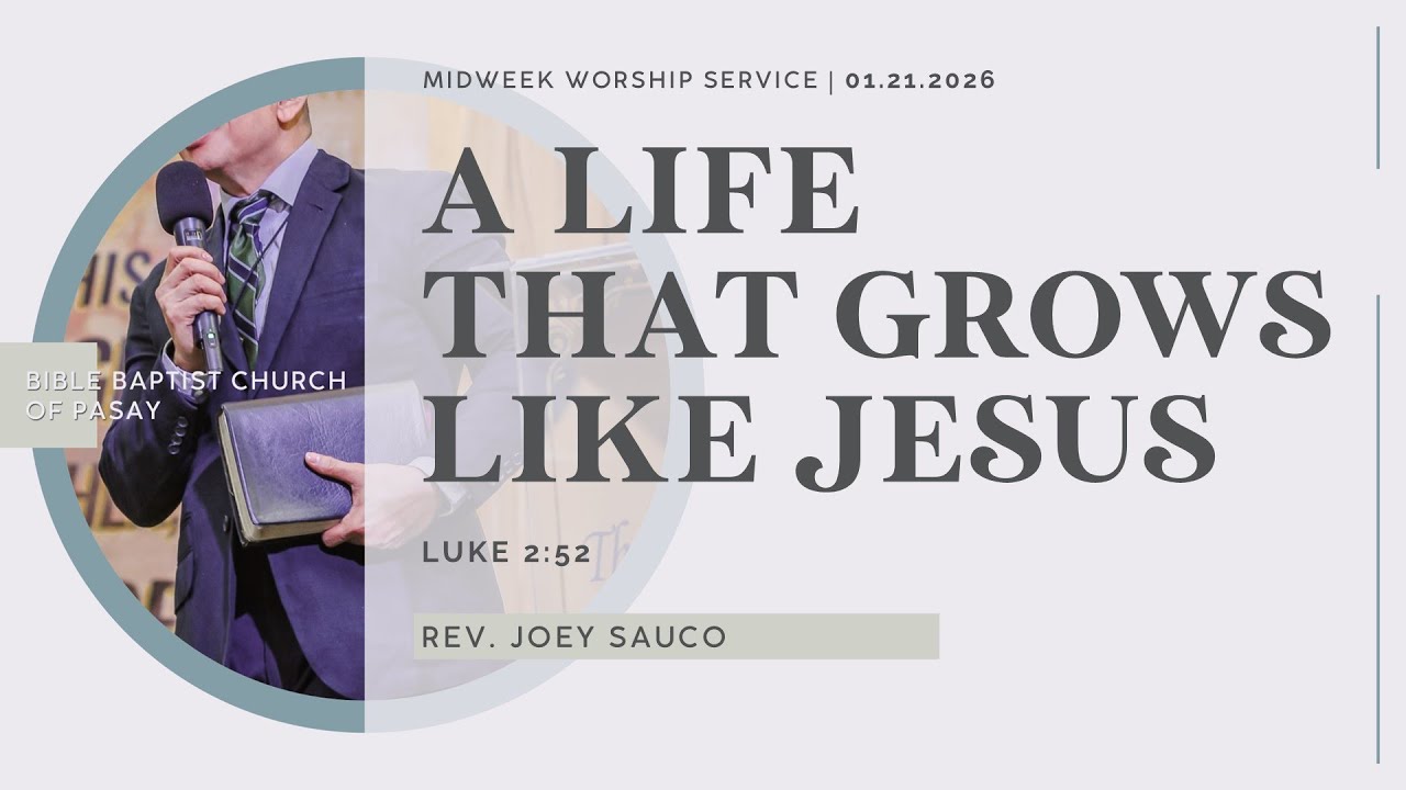 01.21.26 | A Life That Grows Like Jesus — Rev. Joey Sauco