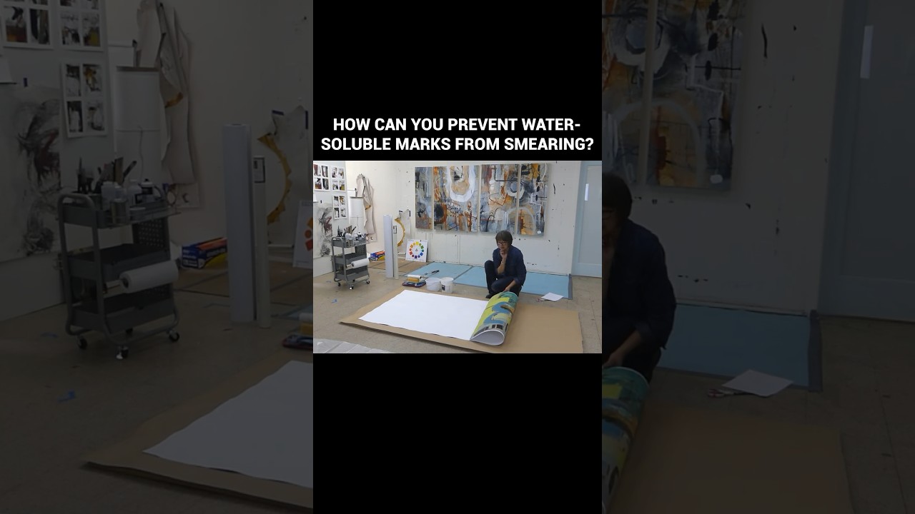 Tips to Keep Water-Soluble Marks from Smearing | Art Tutorial 🎨💧