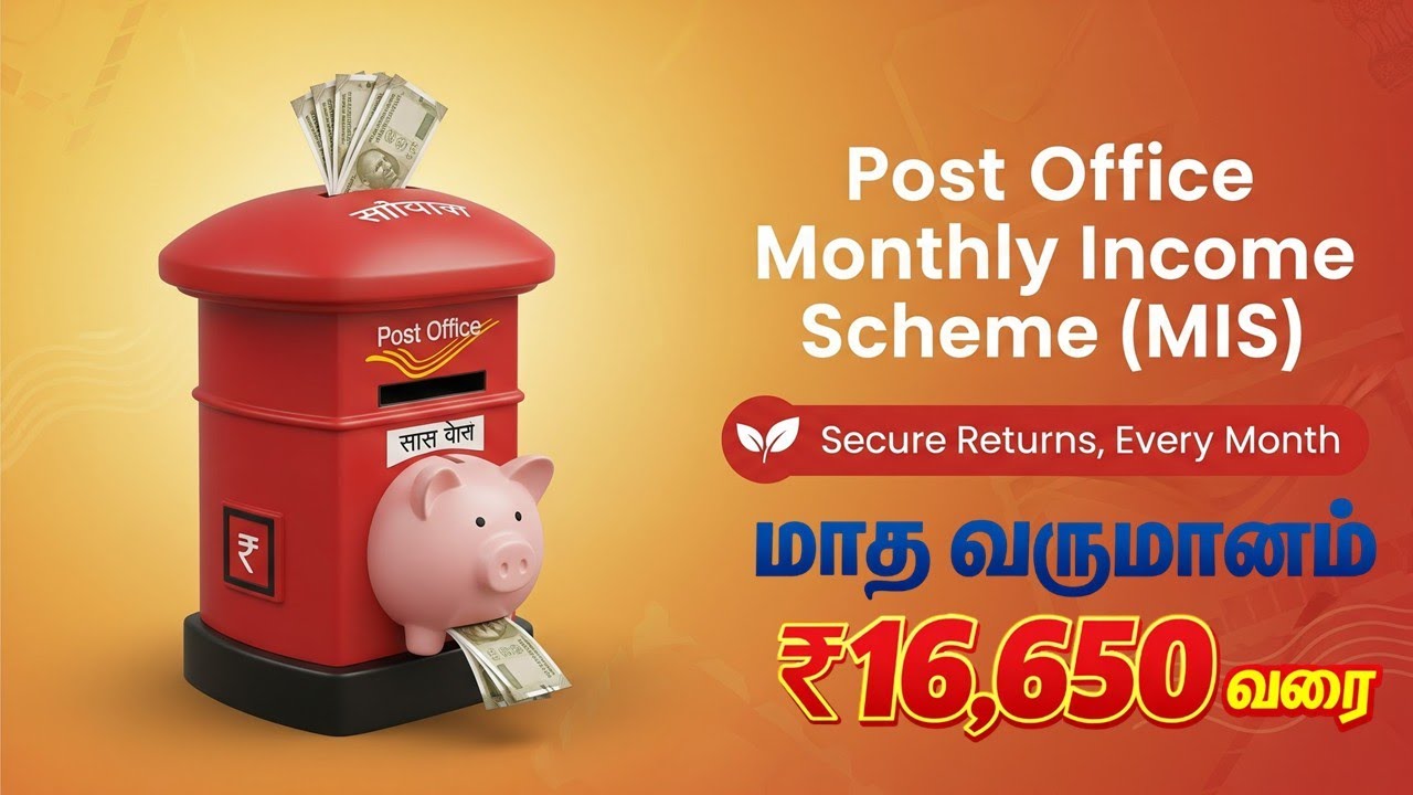 Post Office Monthly Income Scheme (MIS) | Up to ₹16,650 Monthly Income | Government Savings | Tamil