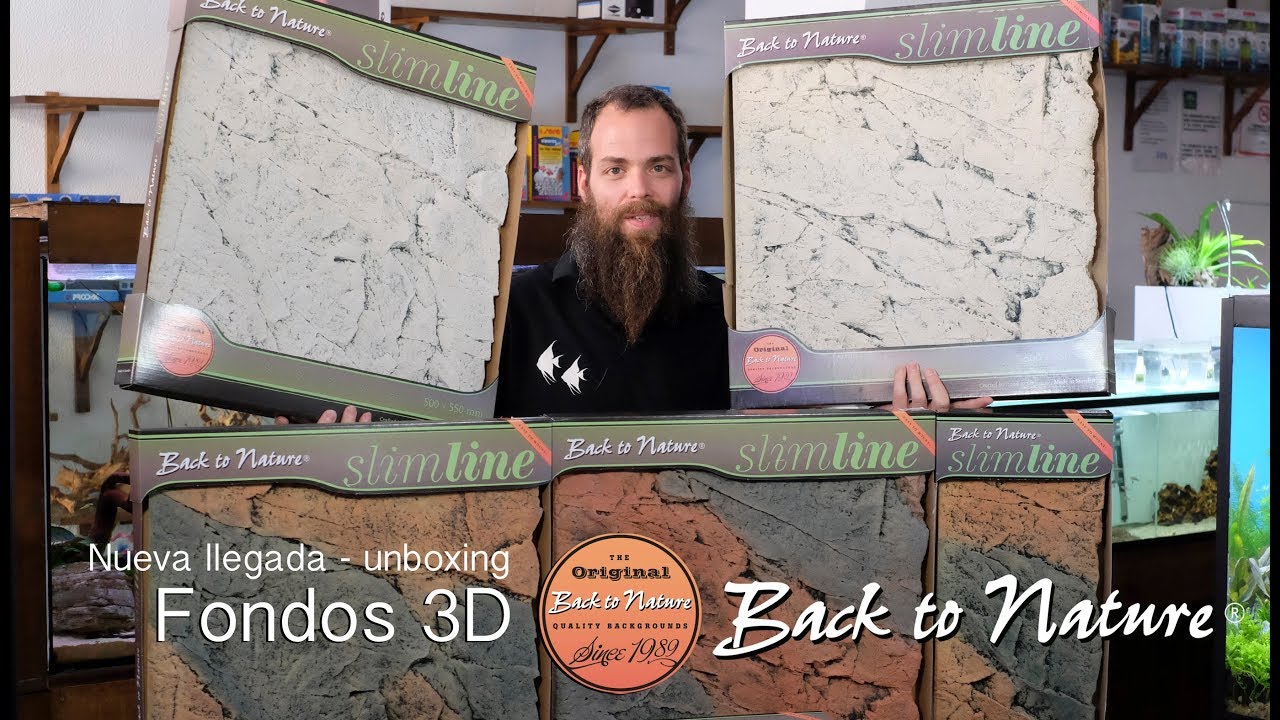 Fondos 3D para acuarios Back to Nature - unboxing
