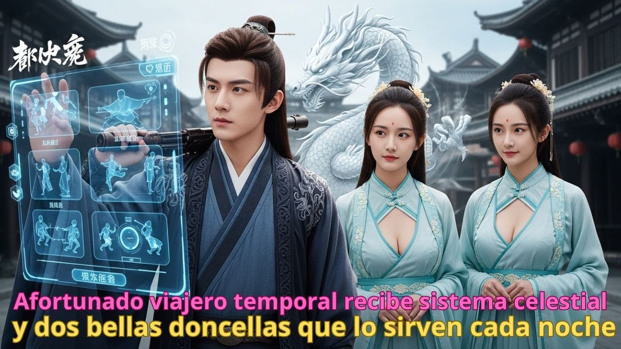 Afortunado viajero temporal recibe sistema celestial y dos bellas doncellas que lo sirven cada noche