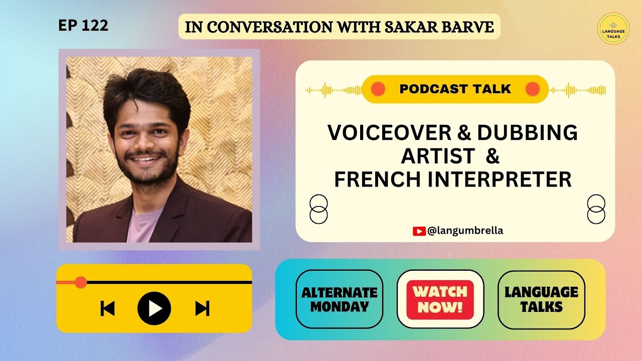 🎤🎼VO & Dubbing artist & French interpreter Sakar Barve🔥🎧