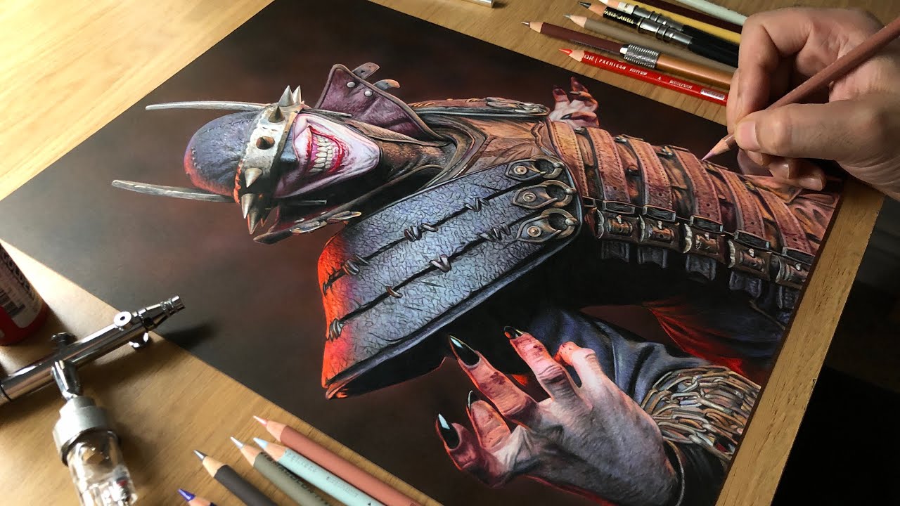 Drawing The Batman Who Laughs ✏️ | Artology