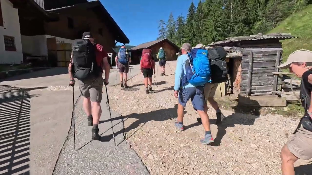 1. etape  Rosengarten/Catinaccio tour  Wei&szlig;lahnbad/Bagni di Lavina Bianca - Schlernhaus/Rif. Bolzano