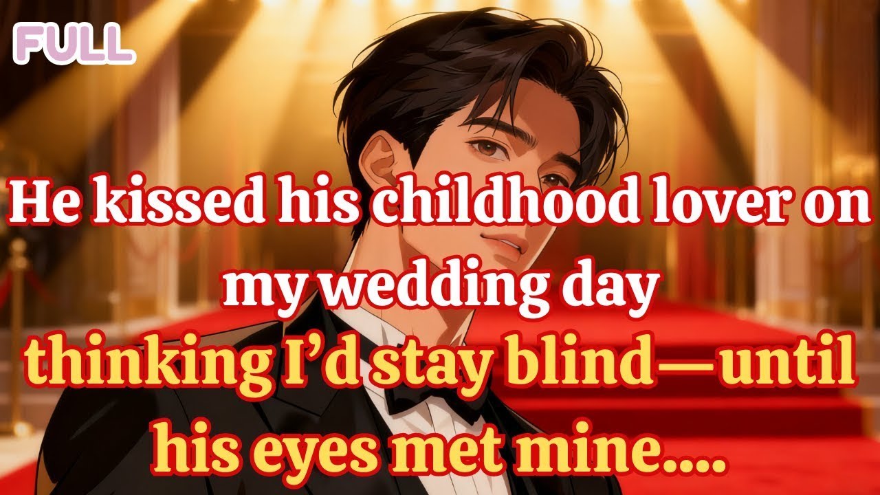 He kissed his childhood lover on my wedding day, thinking I’d stay blind—until his eyes met mine