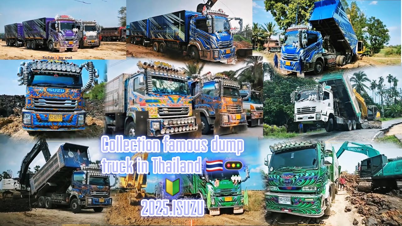 #EP24#collection#famous#dump#truck in #Thailand🚚🔰🚥📸😱#2025#ISUZU🚚#foryou#vairalvideo#automobile#🚥🔰😱📸🎊