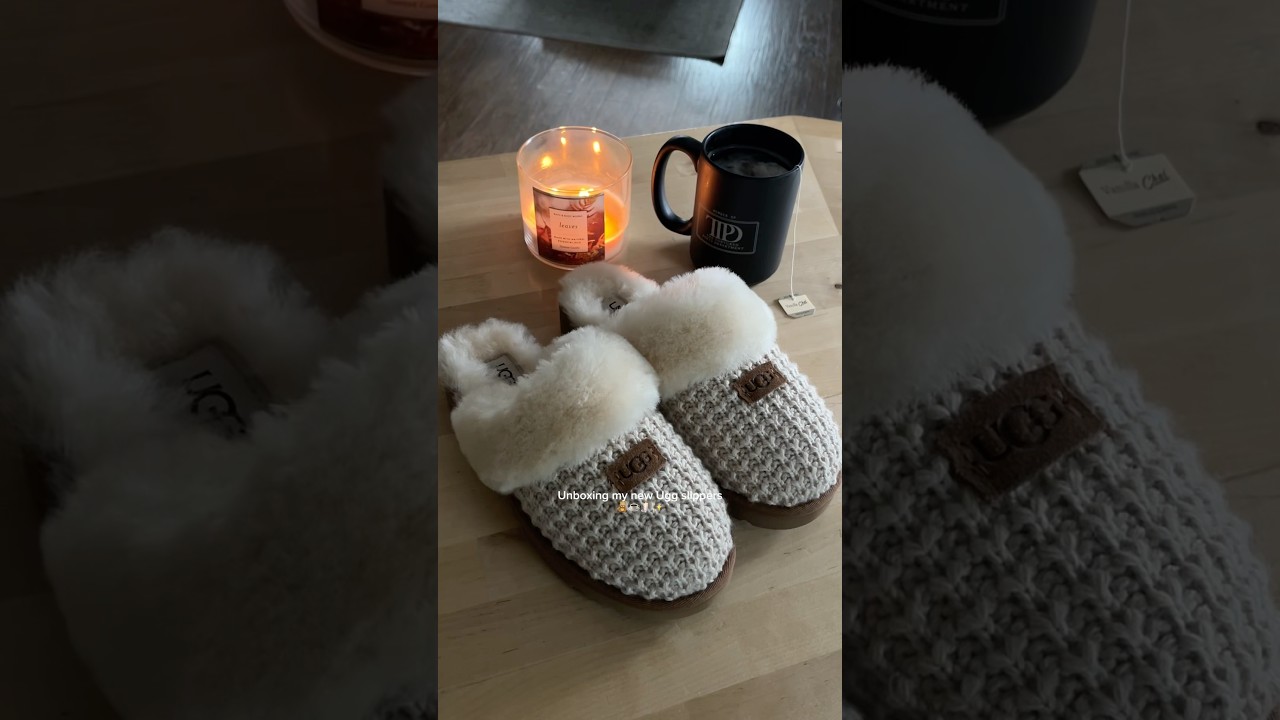 Every cozy girl&rsquo;s dream slippers 🧸☕️✨ #cozyaesthetic #cozyvibes #uggslippers #cozygirl #cozyvideo
