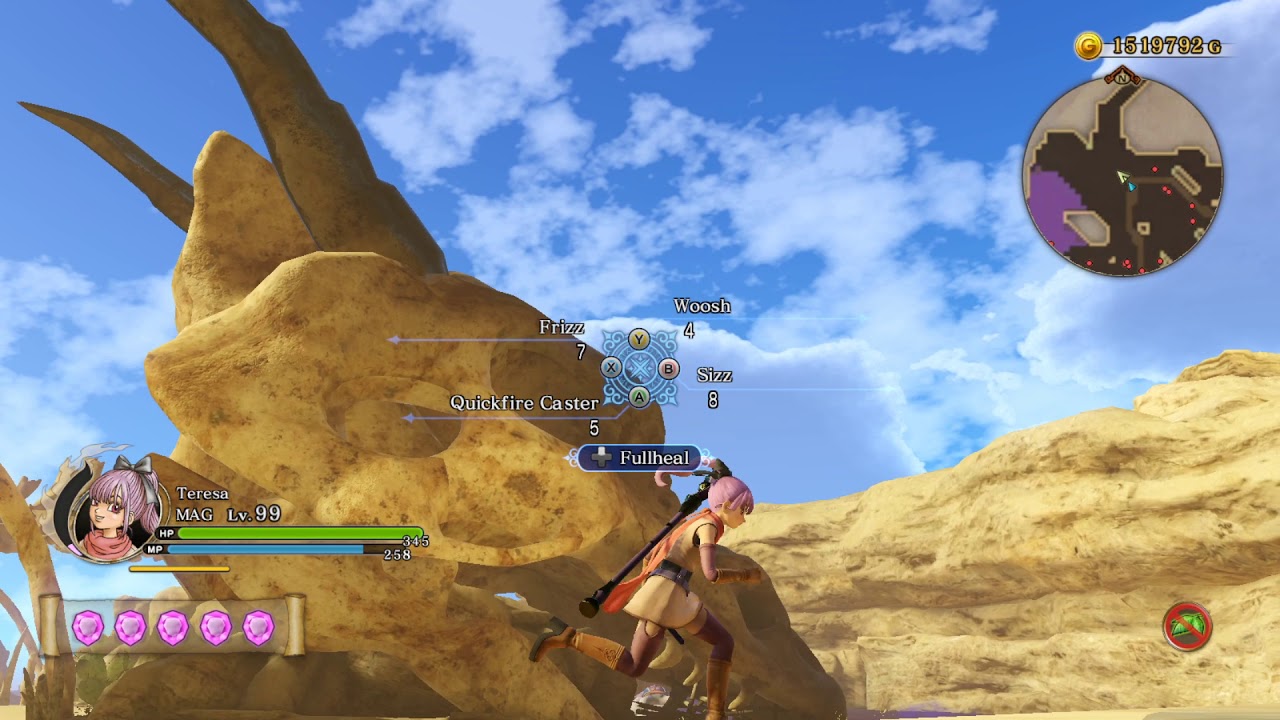 Dragon Quest Heroes II: Mage (Heavy Wands) Breakdown/Overview