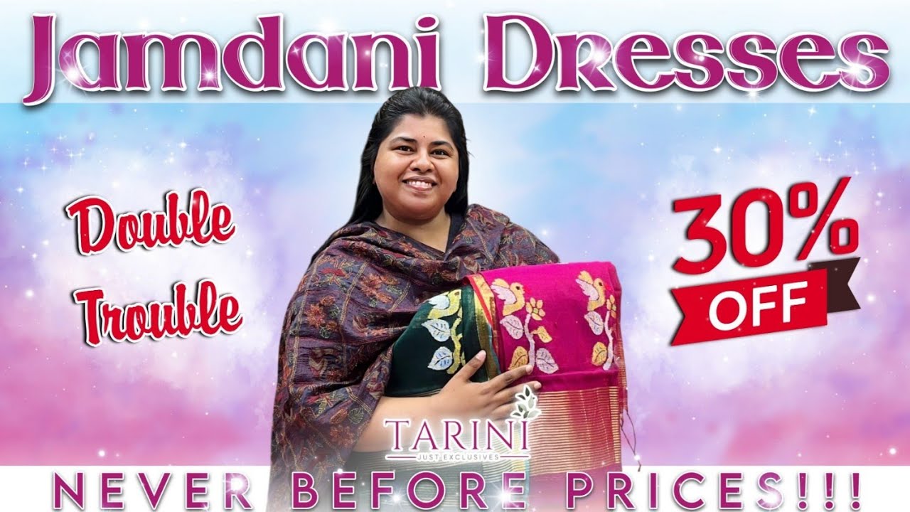30% OFF | JAMDANI DRESSES | LIMITED PIECES | TARINI - Just Exclusives
