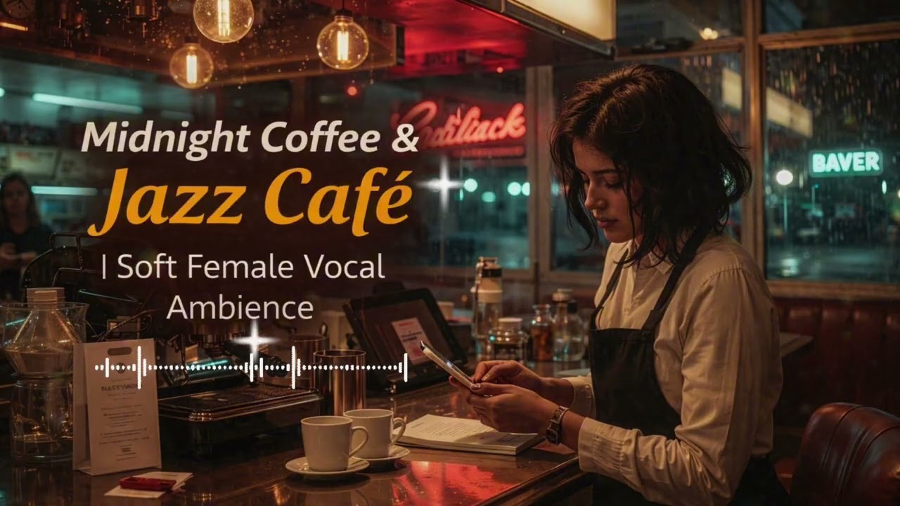 Midnight Coffee & Jazz Café  Soft Female Vocal Ambience
