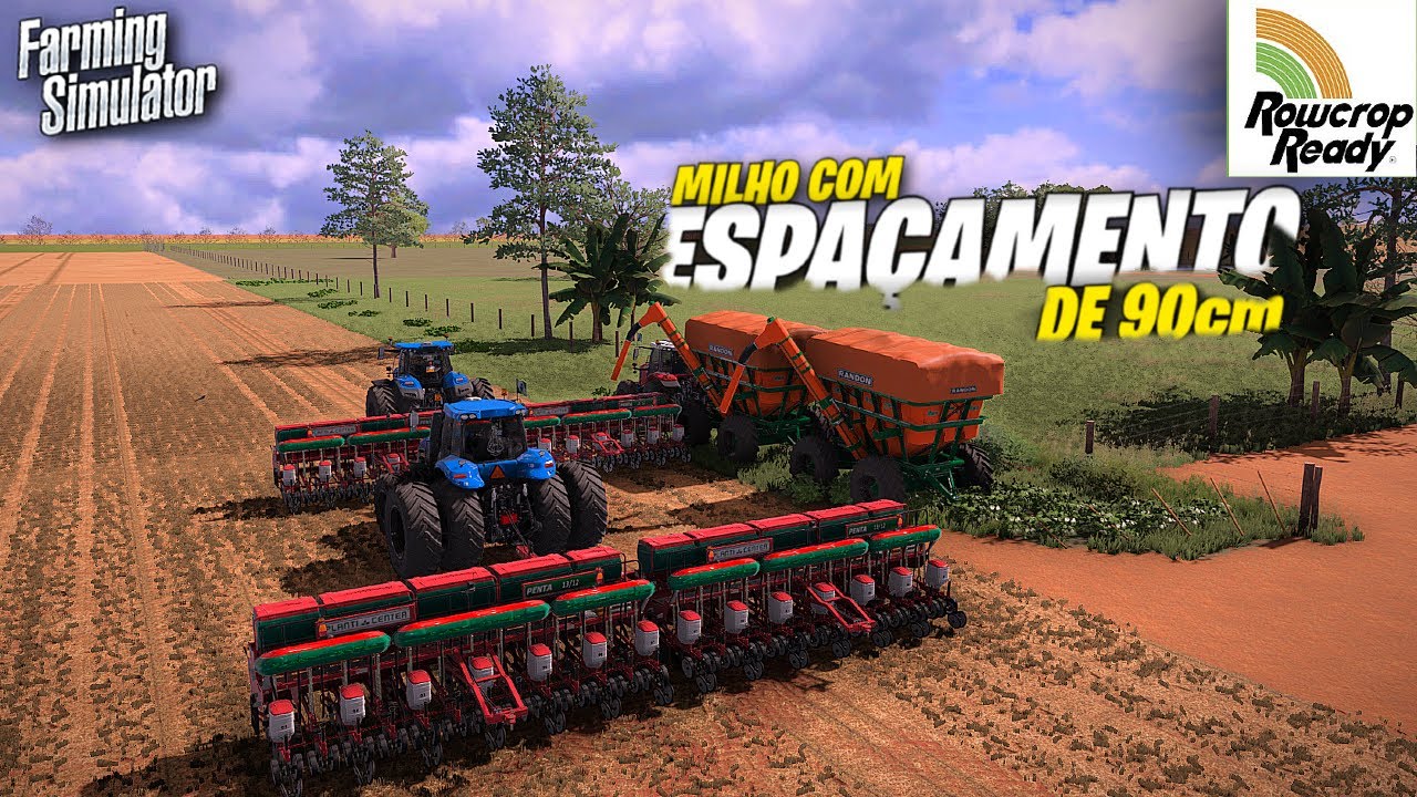 PLANTANDO MILHO SAFRINHA NA PALHADA DO SOJA | SISTEMA ROW CROP | Farming Simulator 22  Vida Real