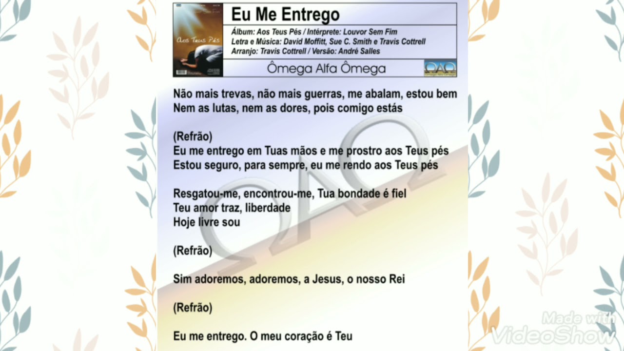 06 - EU ME ENTREGO (Álbum: Aos Teus Pés) GRUPO LOUVOR SEM FIM