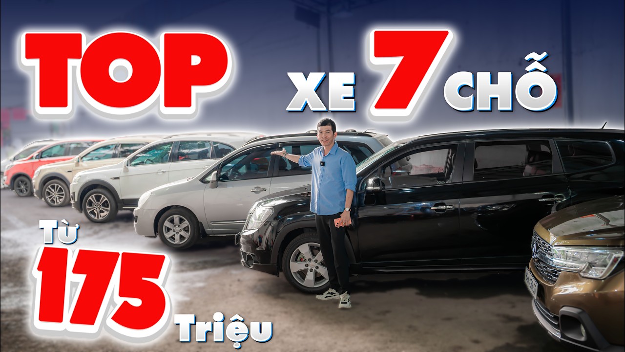 TỔNG BÃI: Những mẫu xe 7 chỗ từ 175tr - 545tr nằm kín bãi ngay Vòng Xoay An Lạc, Bình Tân, TP HCM