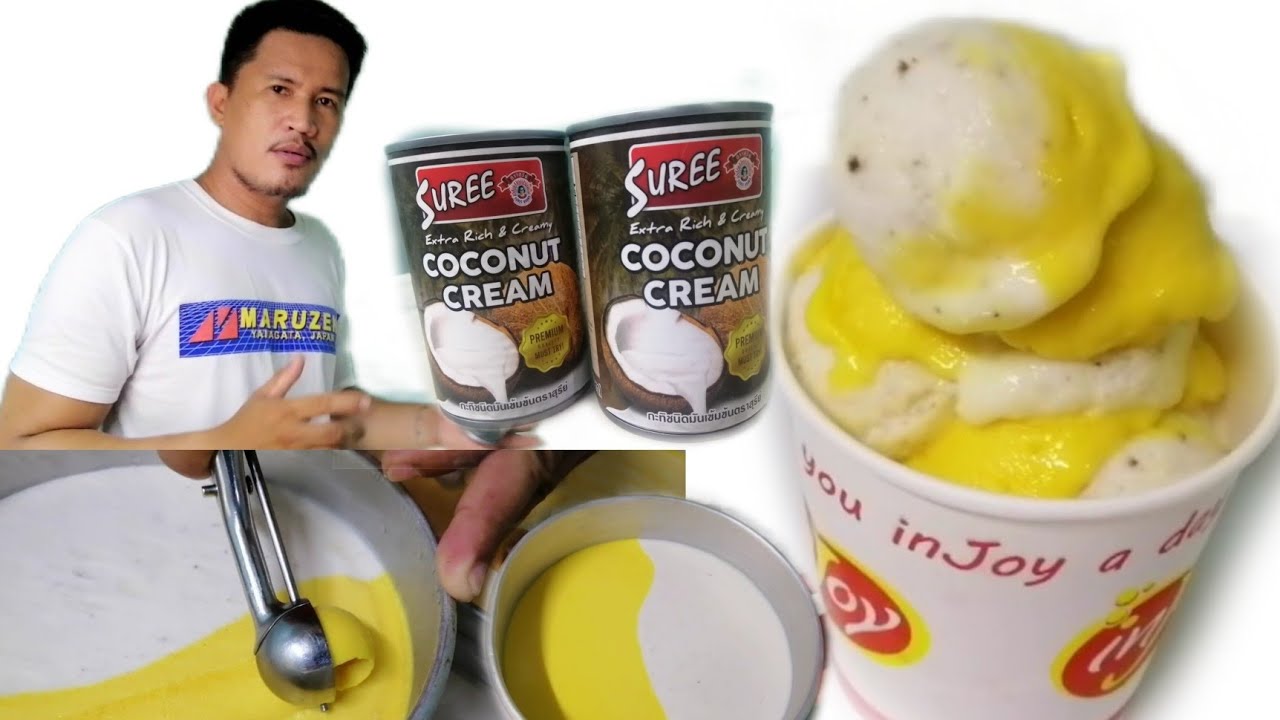 The best pinoy SORBETES using coconut milk in can.