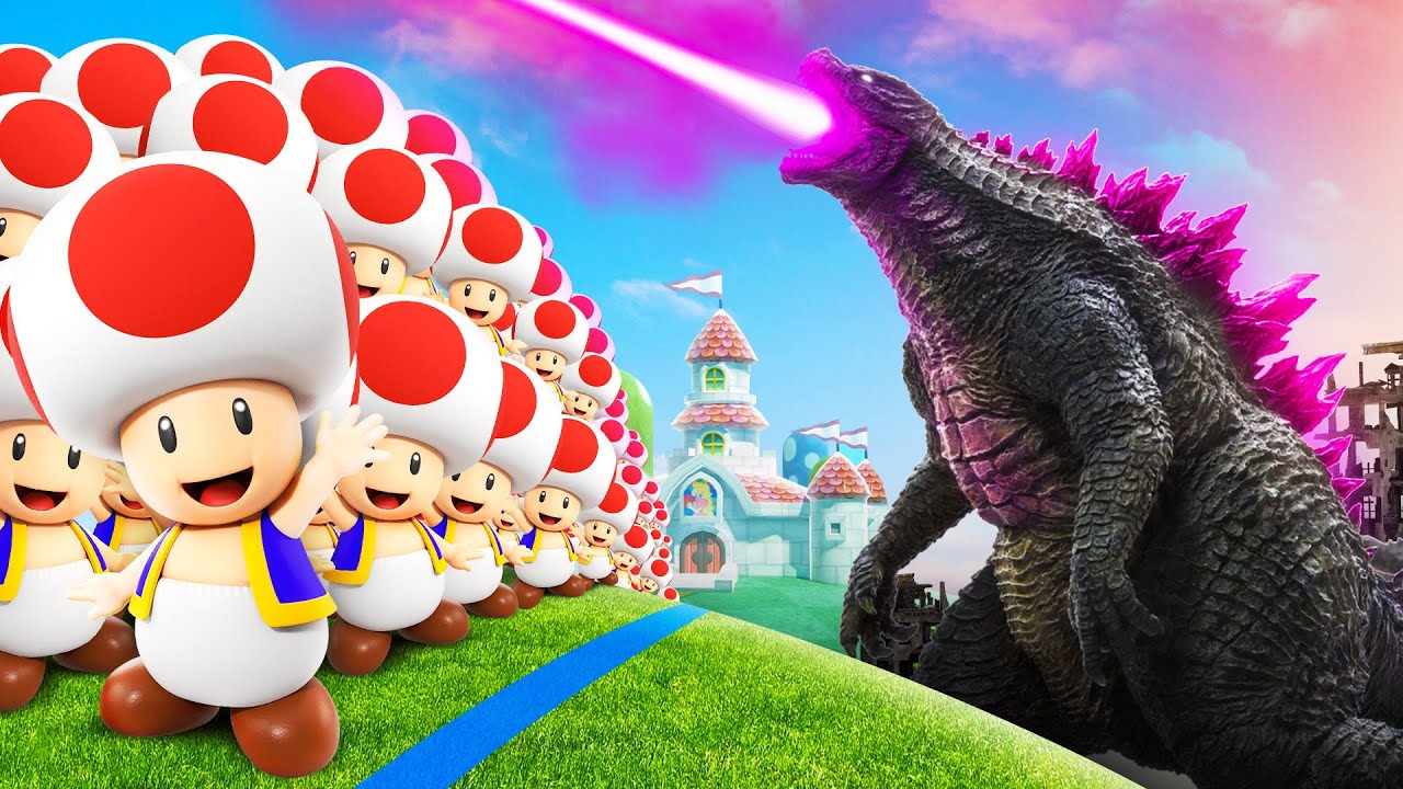 GODZILLA vs. 100.000 Toads!