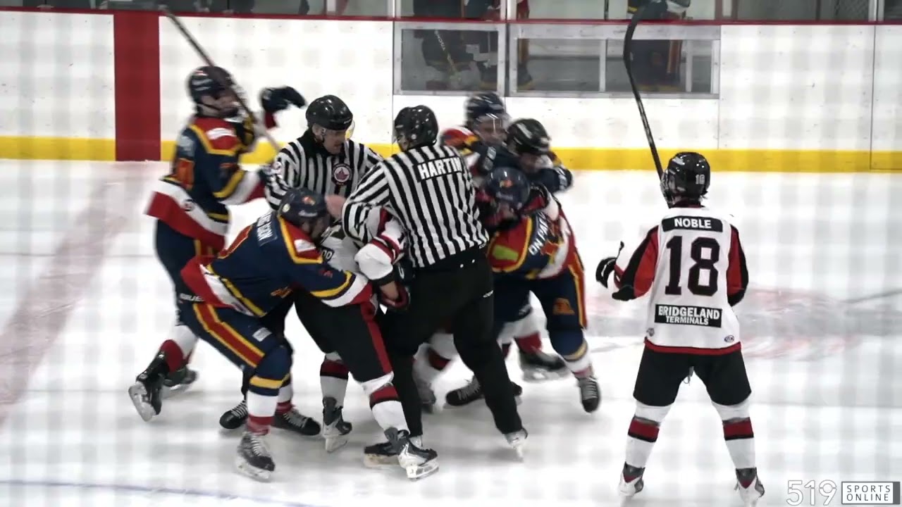 PJHL - Нью-Гамбург Файрбердс против Уэлсли Эпплджекс