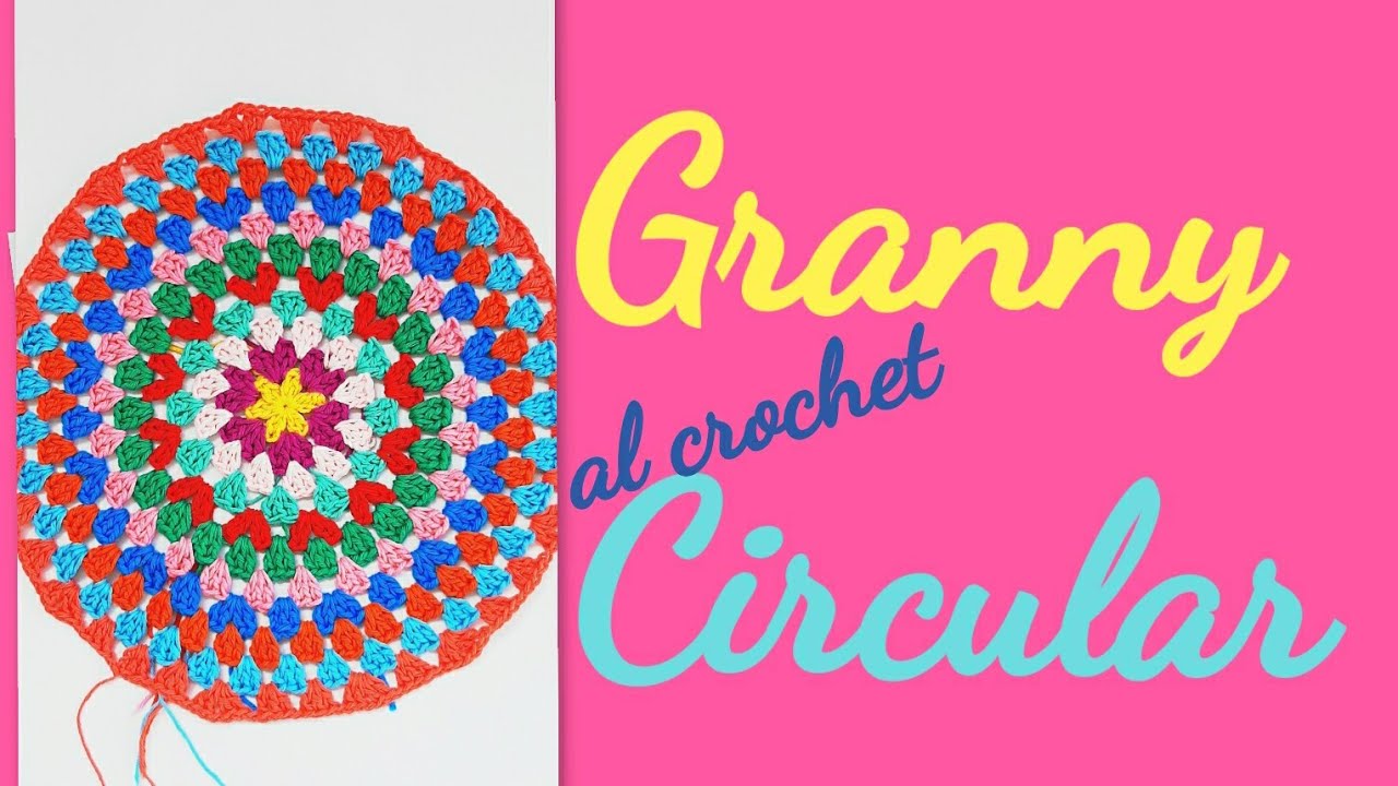 Granny Circular infinito super f&aacute;cil al crochet
