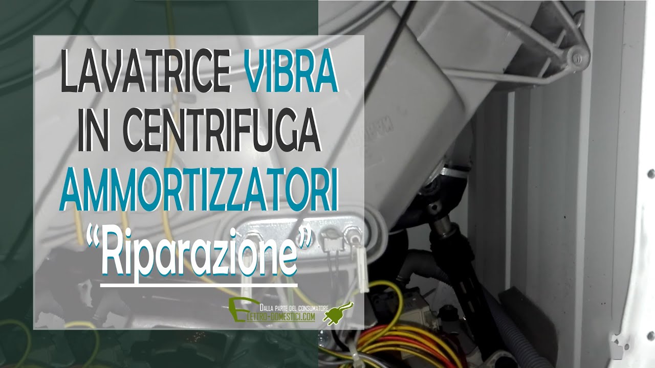 Lavatrice vibra durante il lavaggio