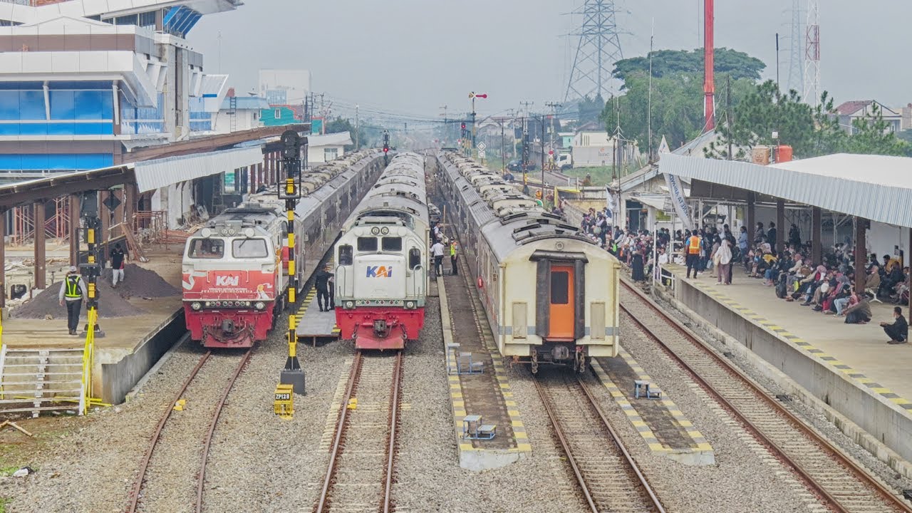 SEMUA KERETA KUMPUL DI STASIUN RANCAEKEK ADA APA? INI PENYEBABNYA?
