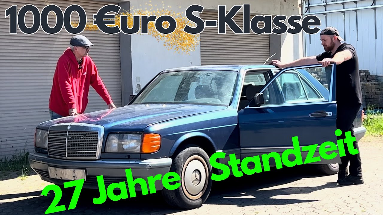 W126 für 1000€ nach 27 Jahren aus Villa geholt | Mozart Car Classics