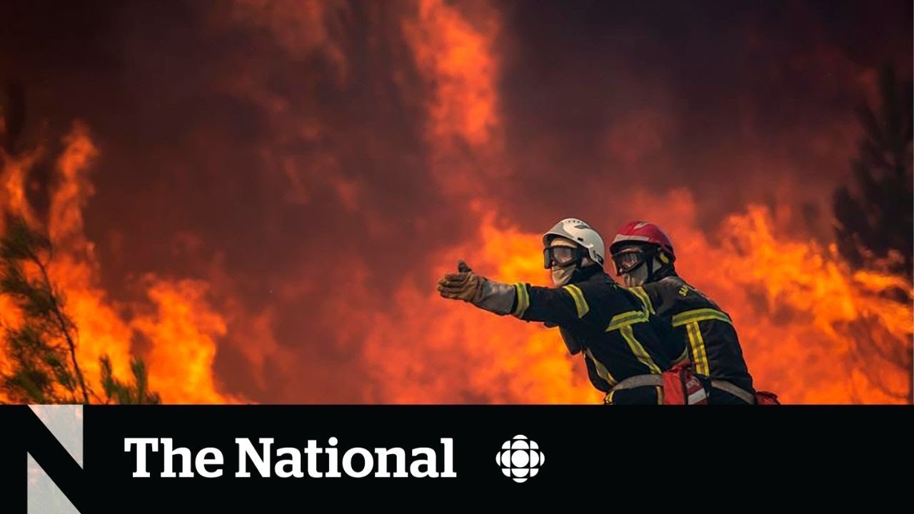 Wildfires in Europe force thousands to flee homes