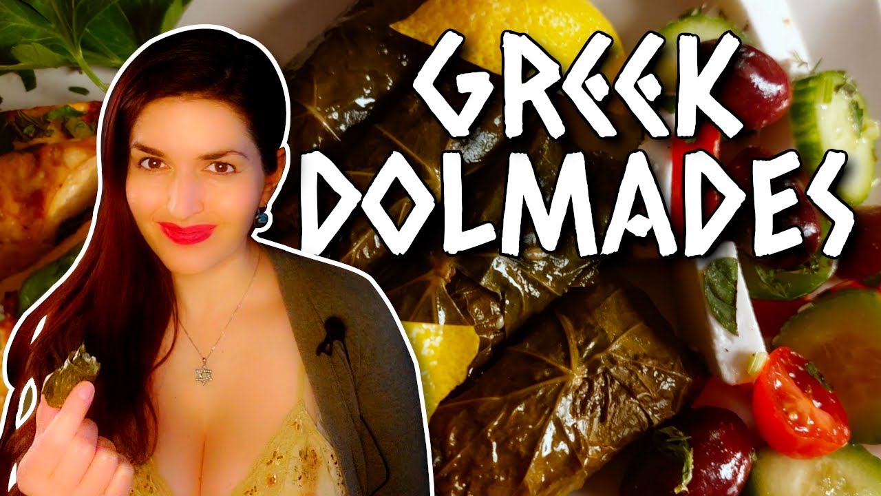 Traditional Greek Dolmades | Stuffed Grape Vine Leaves