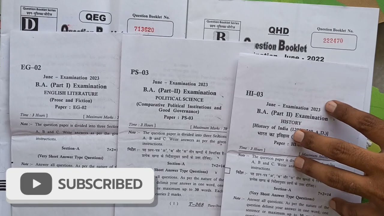 Vmou जून 2024 एग्जाम पैटर्न | Vmou june 2024 Exam pattern | Vmou old Exam paper Vmou Exam Taiyari