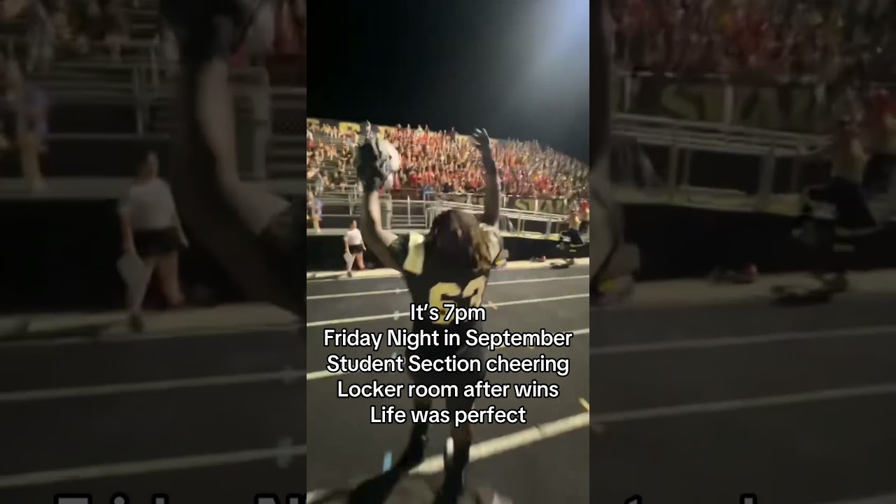 7pm on a Friday night is heaven 🏈😍 #shorts