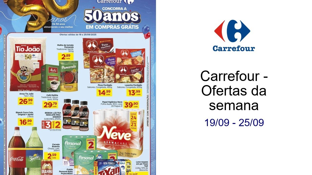 Carrefour - Ofertas da semana 19/09 - 25/09