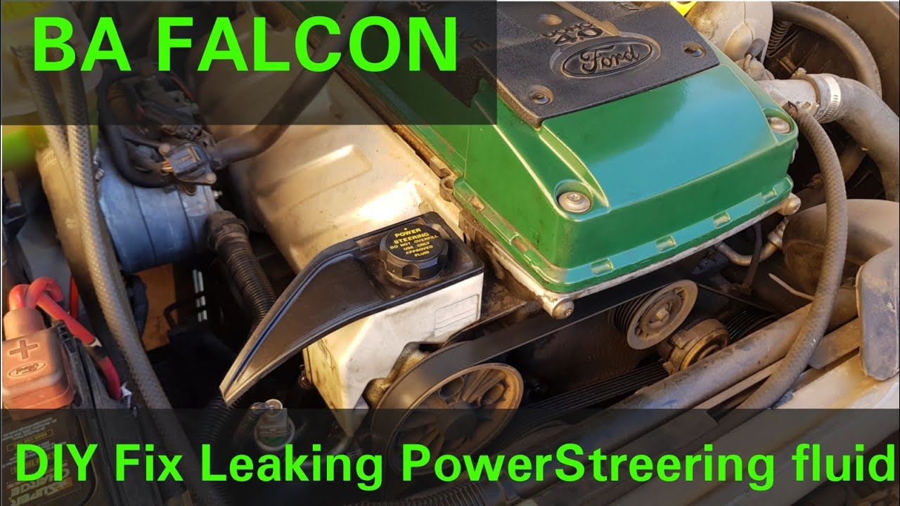 BA Falcon Leaking PowerStreering fluid fix repair DIY