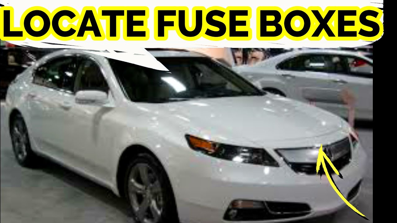 КАК НАЙТИ БЛОКИ ПРЕДОХРАНИТЕЛЕЙ ACURA TL 2009 2010 2011 2012 2013 2014