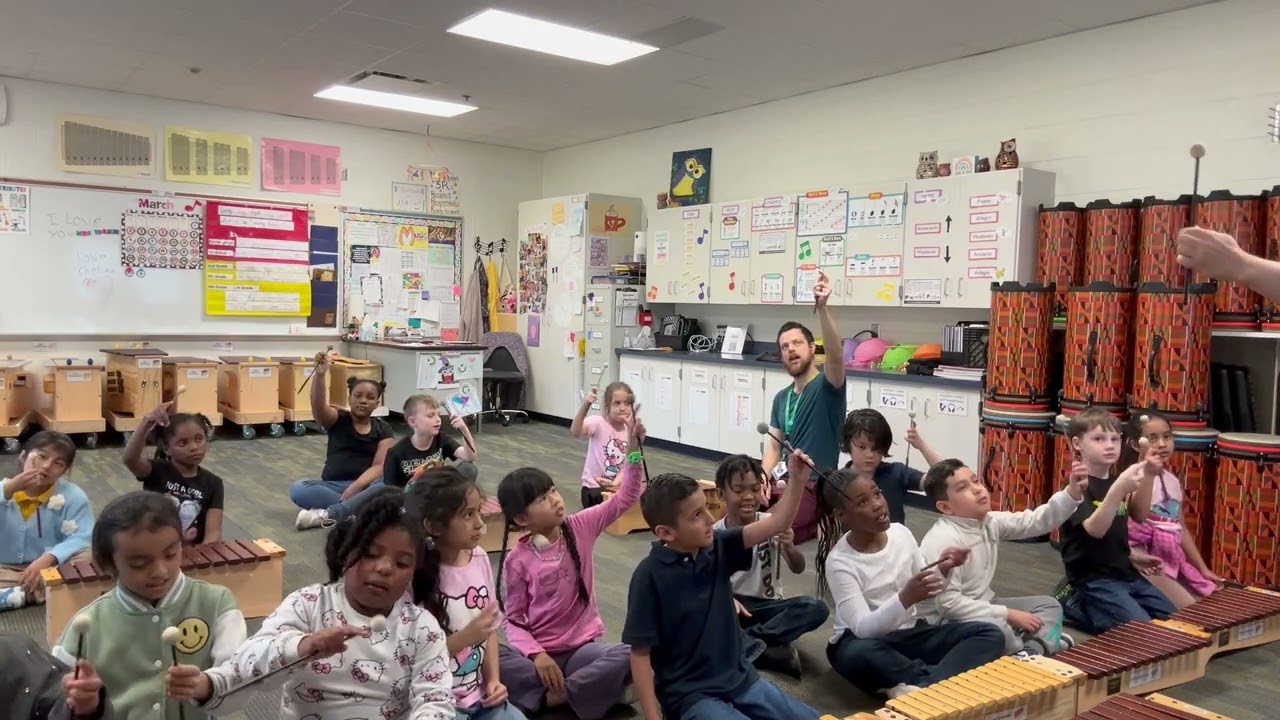 Mallet Warmups and melodic direction exploration on xylophones