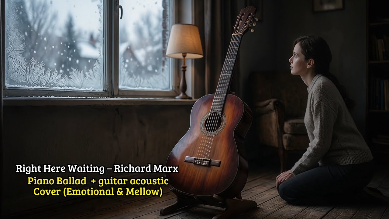 Right Here Waiting – Richard Marx | Piano Ballad Cover + Acoustic guitar (Emotional & Mellow)