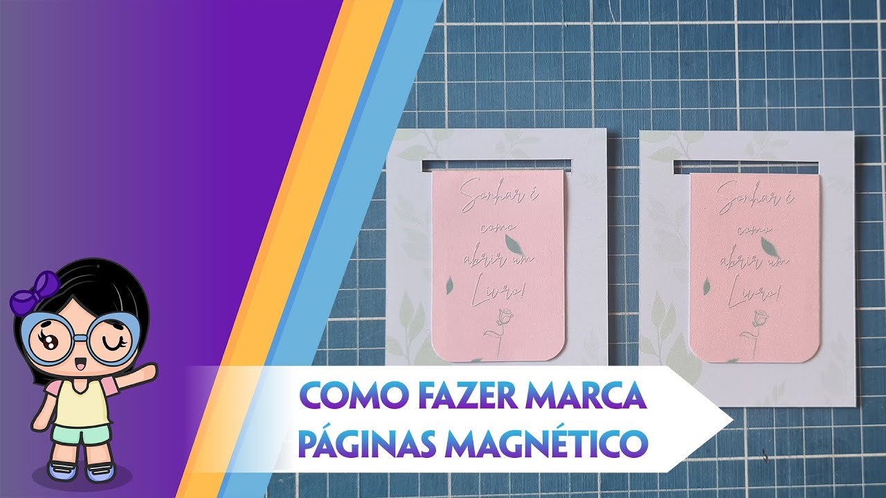 Como fazer Marca Páginas Magnético