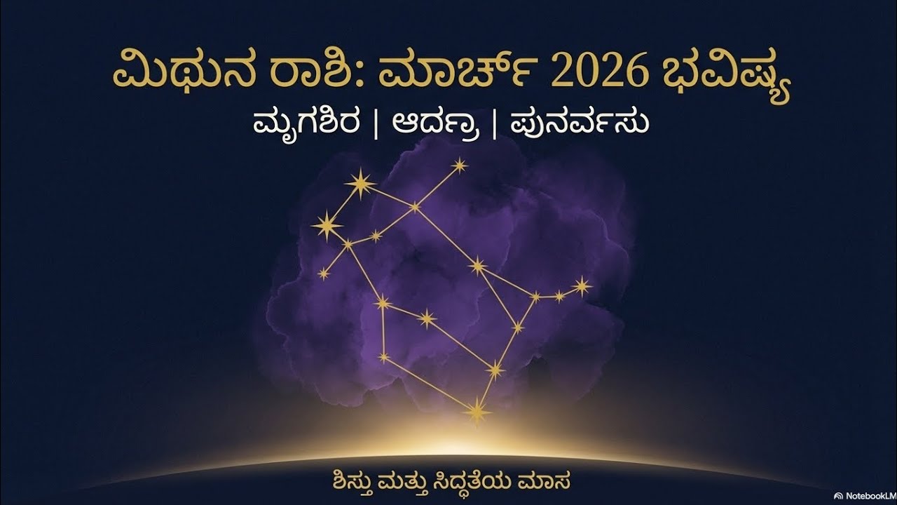 March 2026 ಮಿಥುನ ರಾಶಿ ಭವಿಷ್ಯ | Mithuna Rashi Monthly Horoscope Kannada