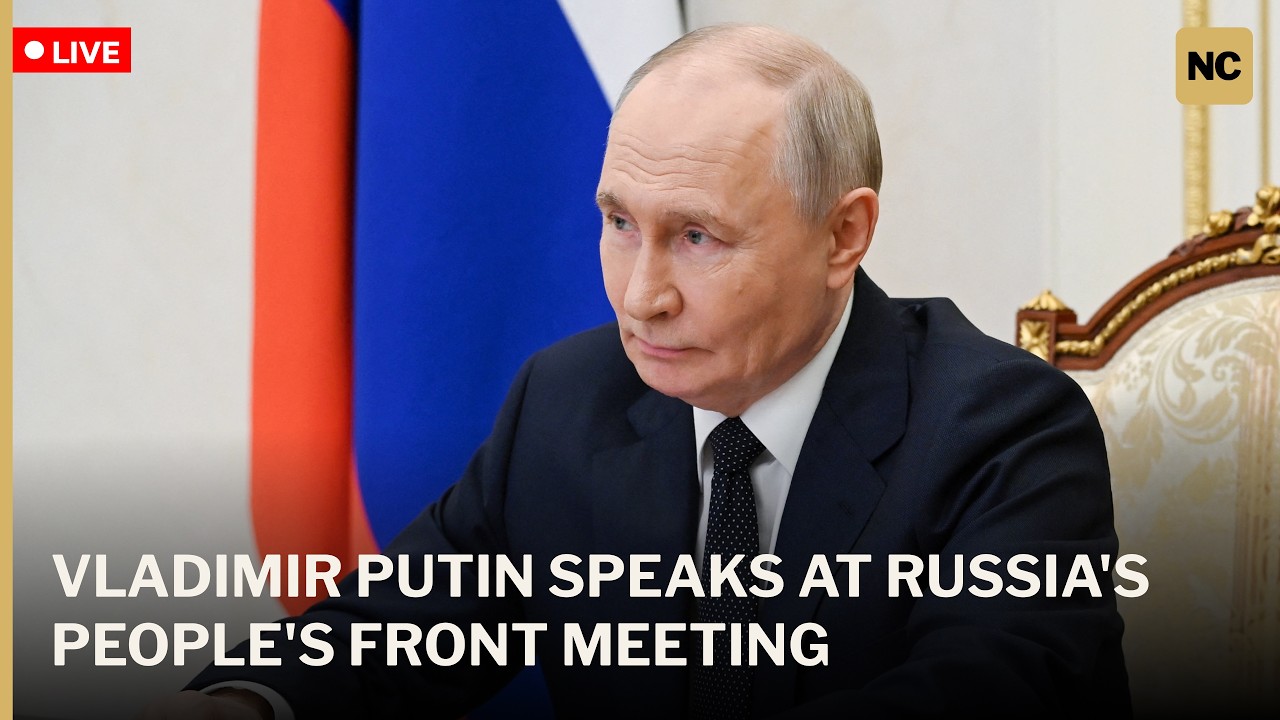 🔴LIVE: Vladimir Putin Speaks at Russia's People's Front Meeting | News Central | AC1C
